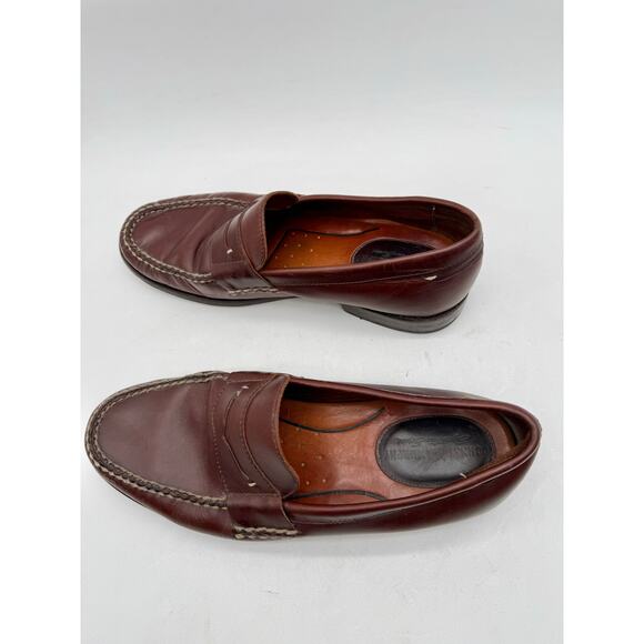 Johnston & Murphy Brown Leather Men\'s Penny Slip On Loafer Size 10 main image 5